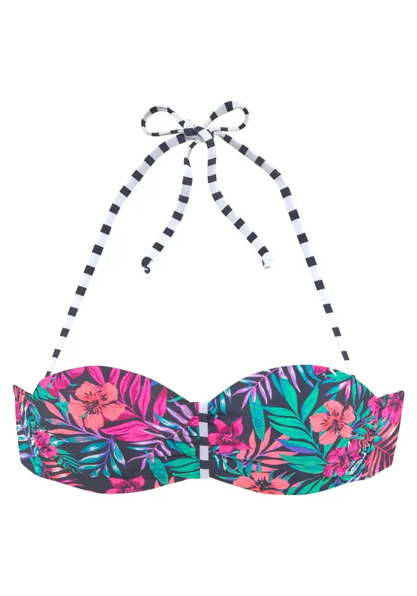 VENICE BEACH VENICE BEACH Bikini gornji dio  noćno plava / zelena / ljubičasta / roza