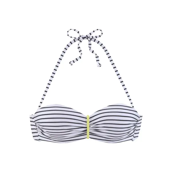 VENICE BEACH VENICE BEACH Bikini gornji dio  tamo žuta / crna / bijela