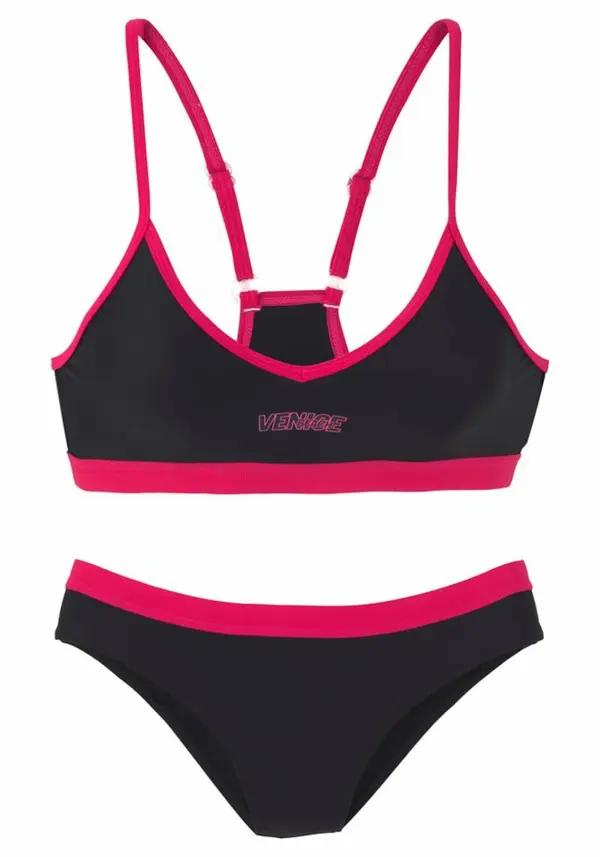 VENICE BEACH VENICE BEACH Bikini  malina / crna