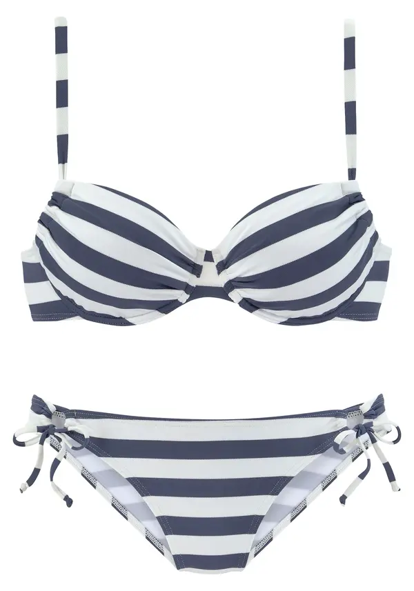 VENICE BEACH VENICE BEACH Bikini  mornarsko plava / bijela