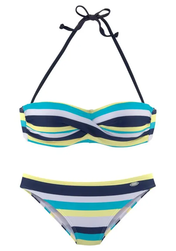 VENICE BEACH VENICE BEACH Bikini  mornarsko plava / svijetloplava / žuta / bijela
