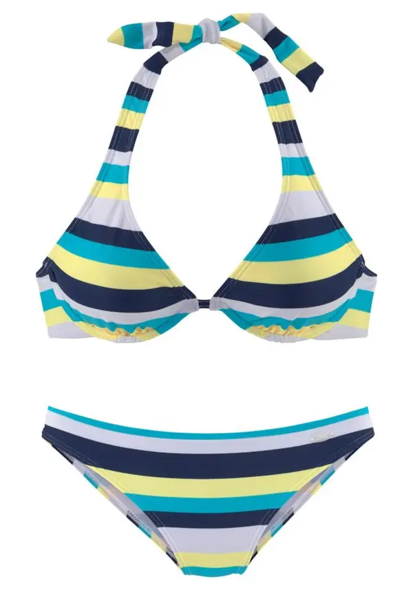 VENICE BEACH VENICE BEACH Bikini  mornarsko plava / svijetloplava / žuta / bijela