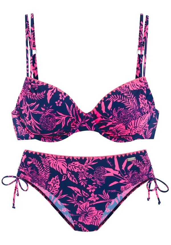 VENICE BEACH VENICE BEACH Bikini  morsko plava / svijetloroza