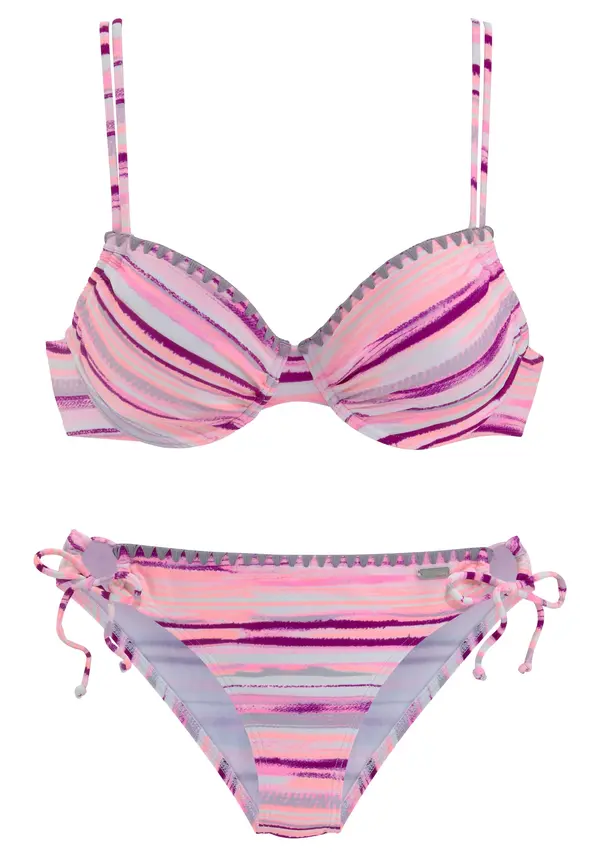 VENICE BEACH VENICE BEACH Bikini  pastelno plava / tamno ljubičasta / marelica