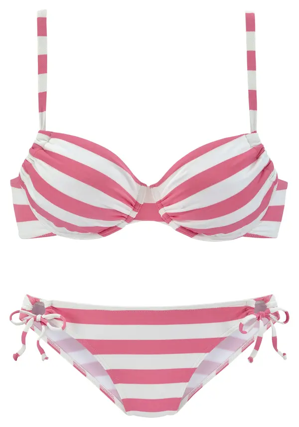 VENICE BEACH VENICE BEACH Bikini  roza / bijela