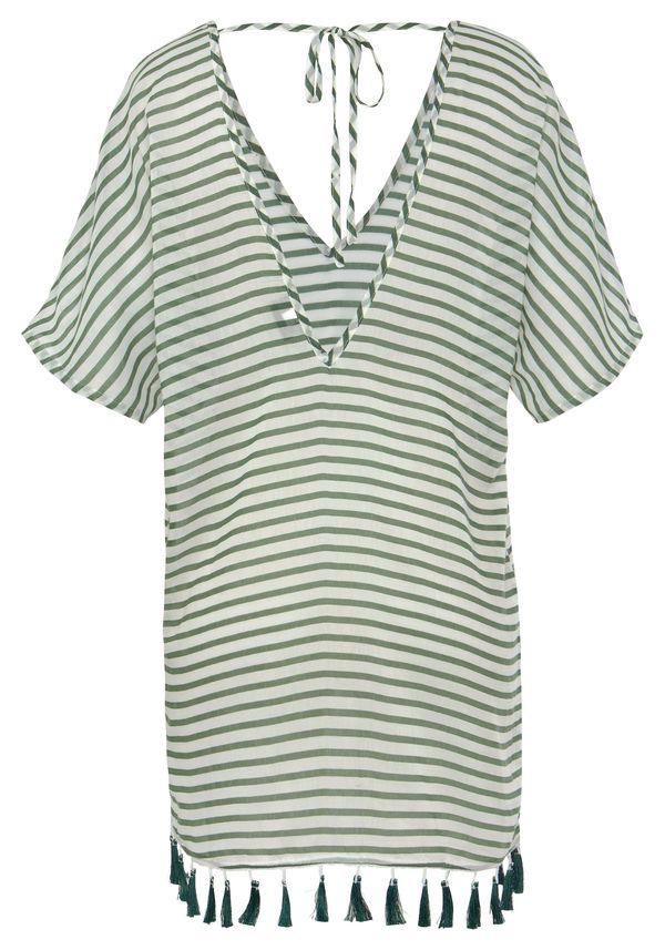 VENICE BEACH VENICE BEACH Haljina za plažu  kaki / bijela