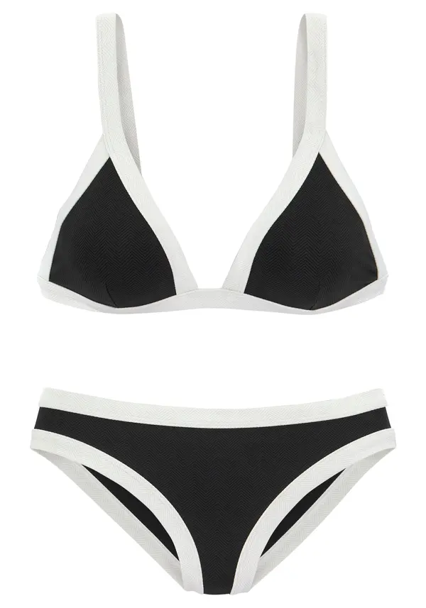 VENICE BEACH VENICE BEACH Sportski bikini  crna / bijela