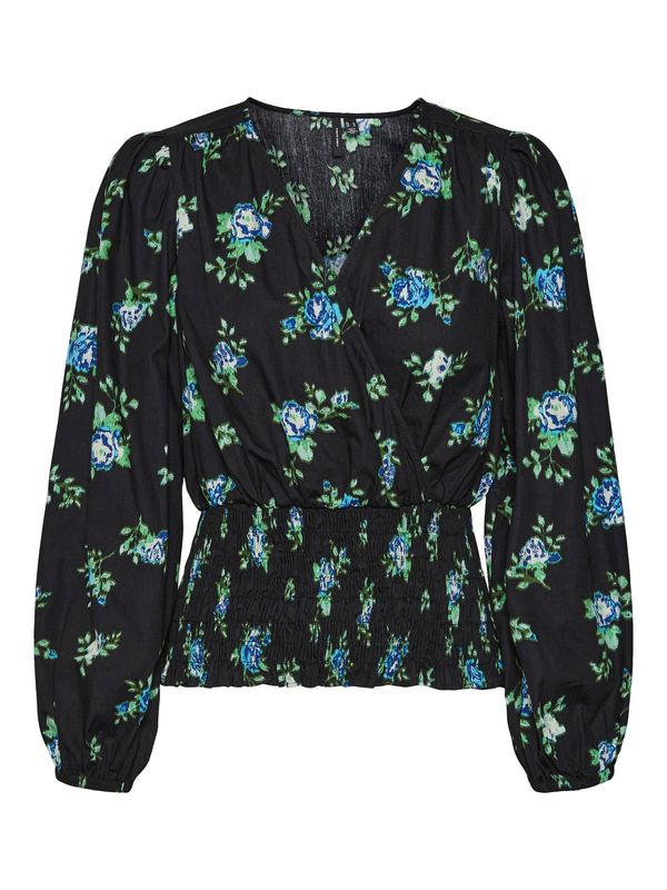 Vero Moda VERO MODA Bluza 'BELLA SANNA'  svijetloplava / zelena / crna / bijela