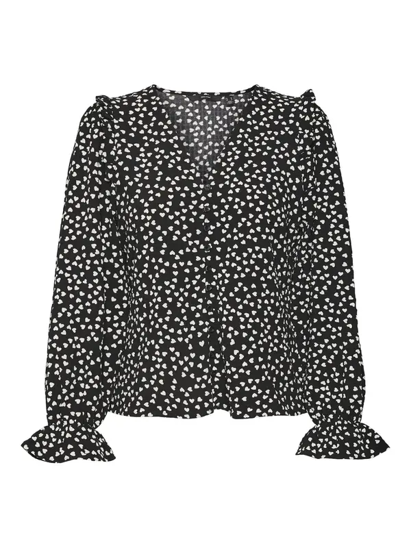 VERO MODA VERO MODA Bluza  crna / bijela