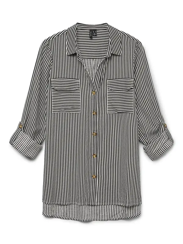 Vero Moda VERO MODA Bluza  crna / bijela
