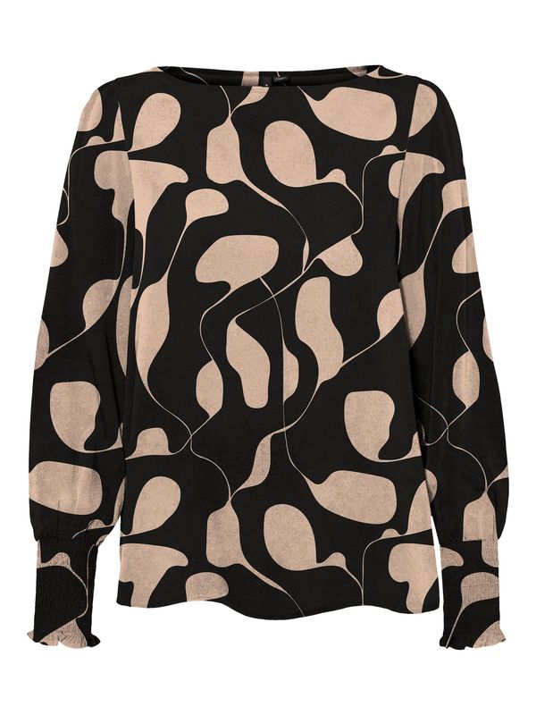 VERO MODA VERO MODA Bluza 'LYDIA'  pijesak / crna