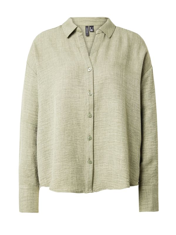 VERO MODA VERO MODA Bluza 'MELANEY QUEENY'  maslinasta