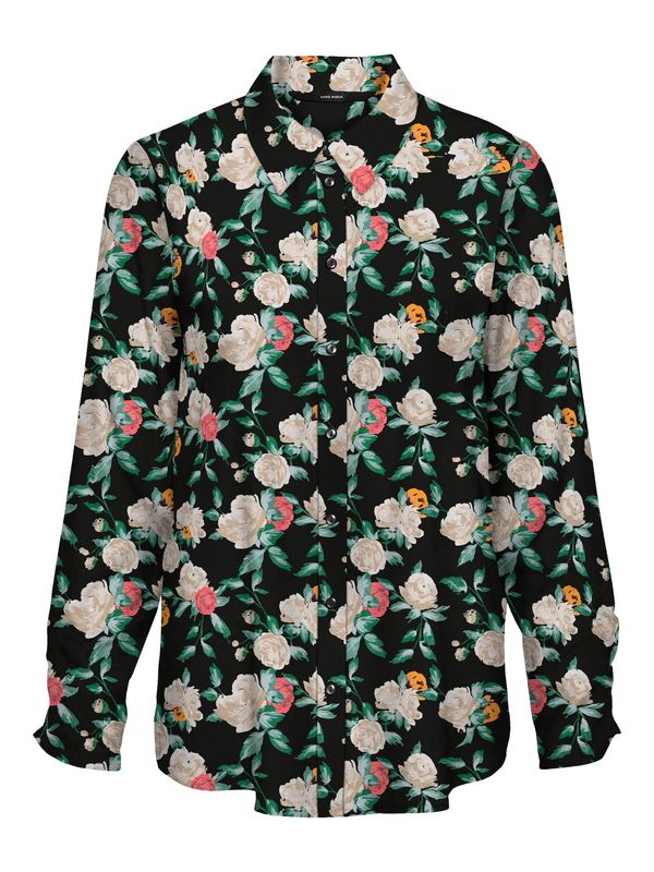 VERO MODA VERO MODA Bluza 'NYA'  sivkasto bež / zelena / prljavo roza / crna