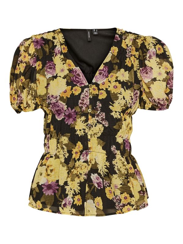 Vero Moda VERO MODA Bluza 'Otilia'  žuta / maslinasta / narančasta / rosé / crna