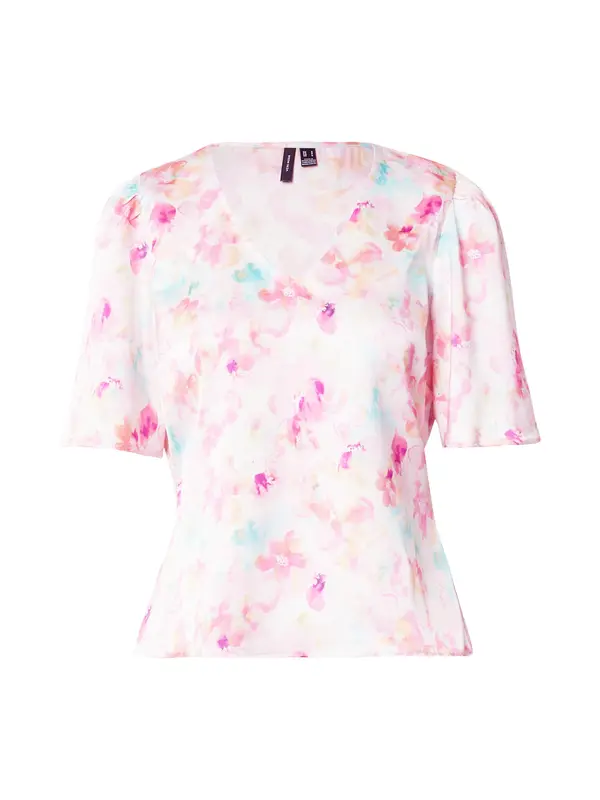 Vero Moda VERO MODA Bluza  svijetloplava / fuksija / roza / pastelno roza