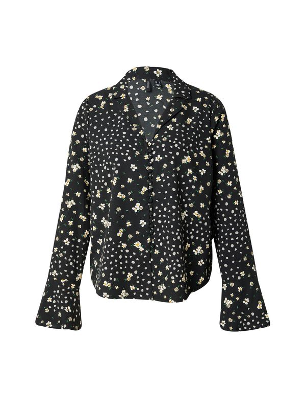 VERO MODA VERO MODA Bluza 'VMALEA BEA'  žuta / zelena / crna / bijela