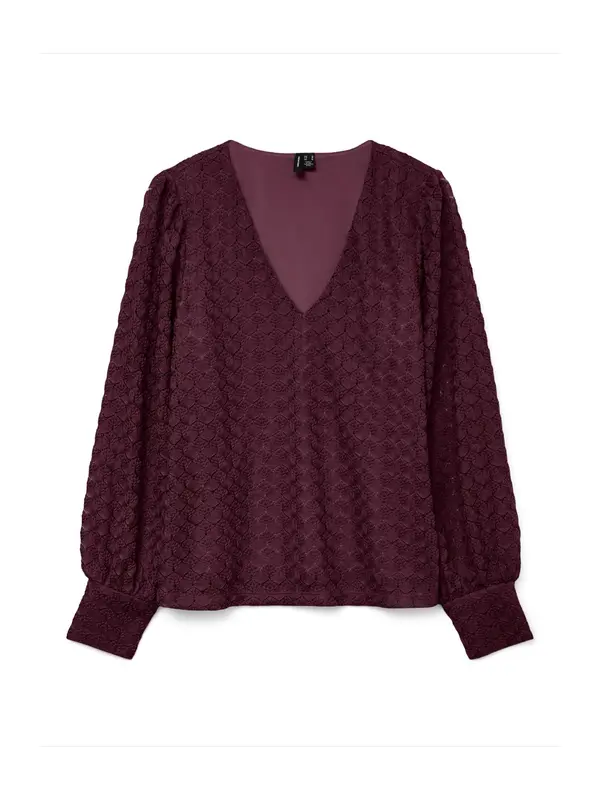 Vero Moda VERO MODA Bluza 'VMBECCA'  boja vina