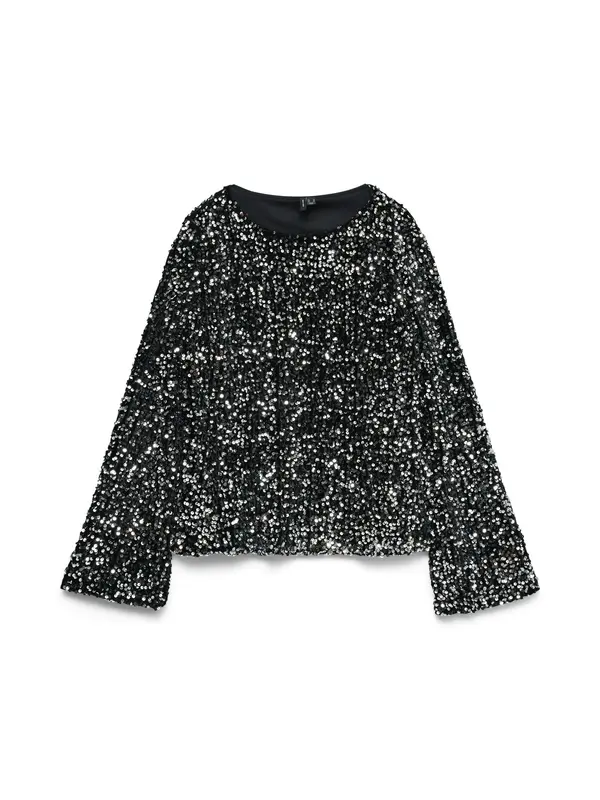 VERO MODA VERO MODA Bluza 'VMBELLA'  crna / srebro