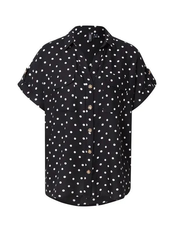 Vero Moda VERO MODA Bluza 'VMBUMPY'  crna / bijela