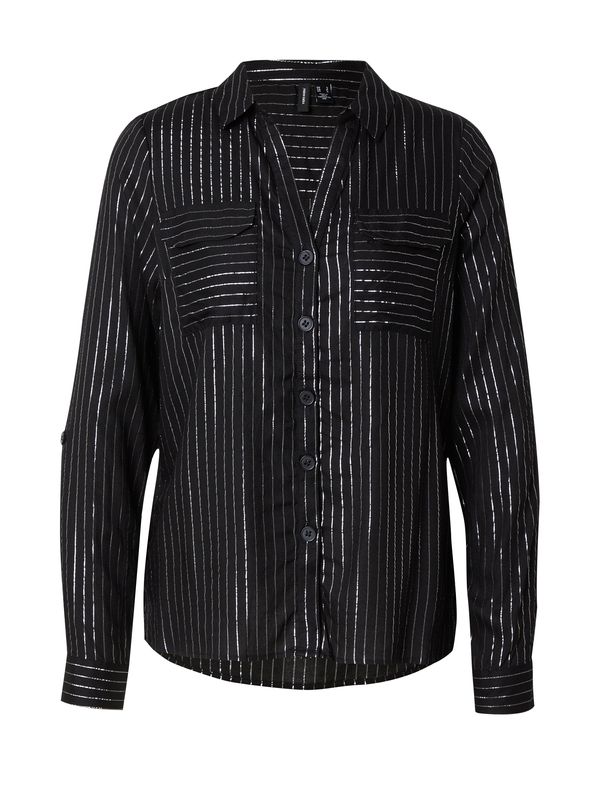 Vero Moda VERO MODA Bluza 'VMBUMPY'  crna / srebro