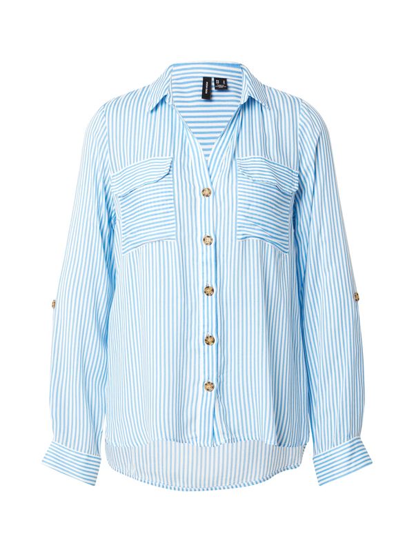 VERO MODA VERO MODA Bluza 'VMBUMPY'  nebesko plava / bijela