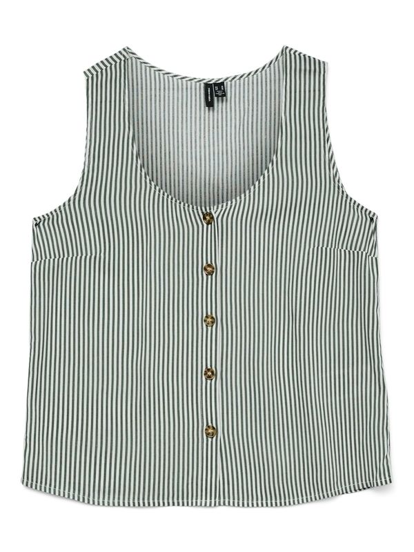 Vero Moda VERO MODA Bluza 'VMBUMPY'  pastelno zelena / tamno zelena