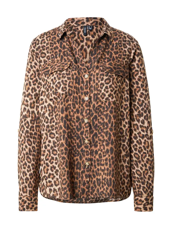 Vero Moda VERO MODA Bluza 'VMBUMPY'  smeđa / svijetlosmeđa / tamno smeđa