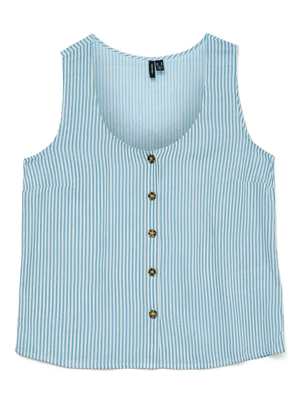 VERO MODA VERO MODA Bluza 'VMBumpy'  svijetloplava / bijela