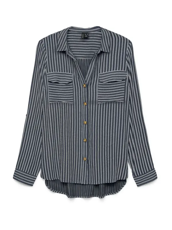 Vero Moda VERO MODA Bluza 'VMBumpy'  tamno plava / bijela