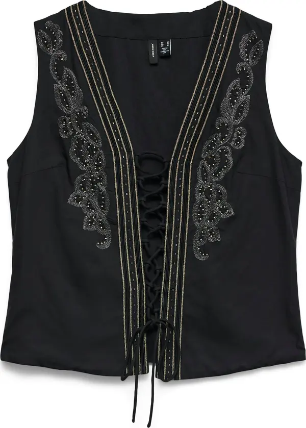Vero Moda VERO MODA Bluza 'VMDINA'  zlatna / crna / srebro