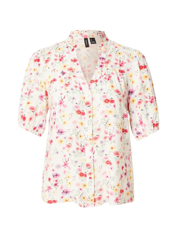 VERO MODA VERO MODA Bluza 'VMEASY JOY'  svijetlozelena / svijetloljubičasta / svijetloroza / prljavo bijela