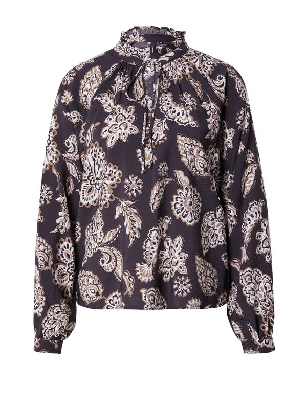 VERO MODA VERO MODA Bluza 'VMJOSIE JOAN'  taupe siva / antracit siva / crna / bijela