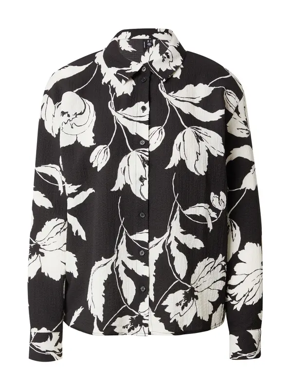 VERO MODA VERO MODA Bluza 'VMMACHA'  crna / bijela