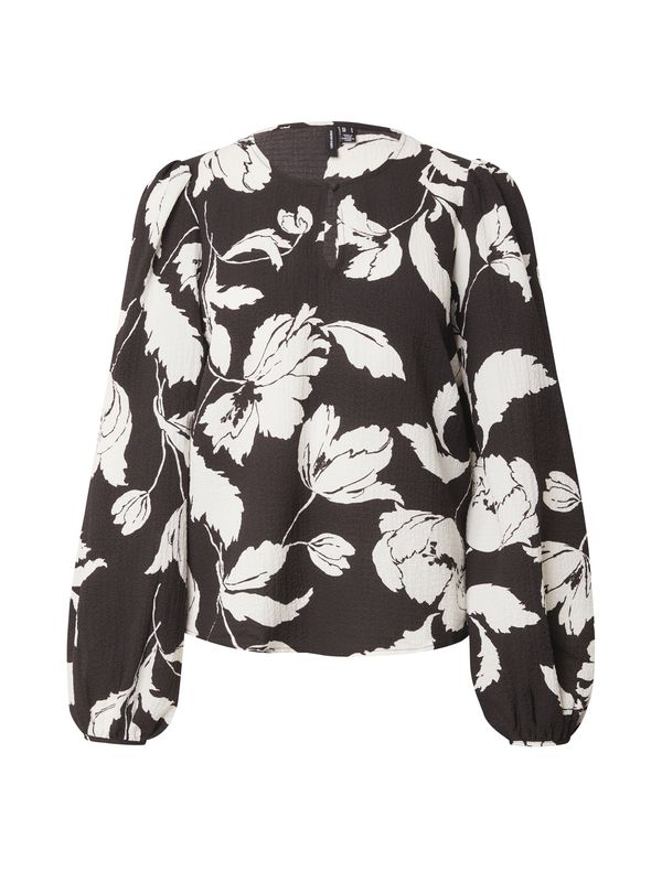 Vero Moda VERO MODA Bluza 'VMMACHA'  crna / bijela