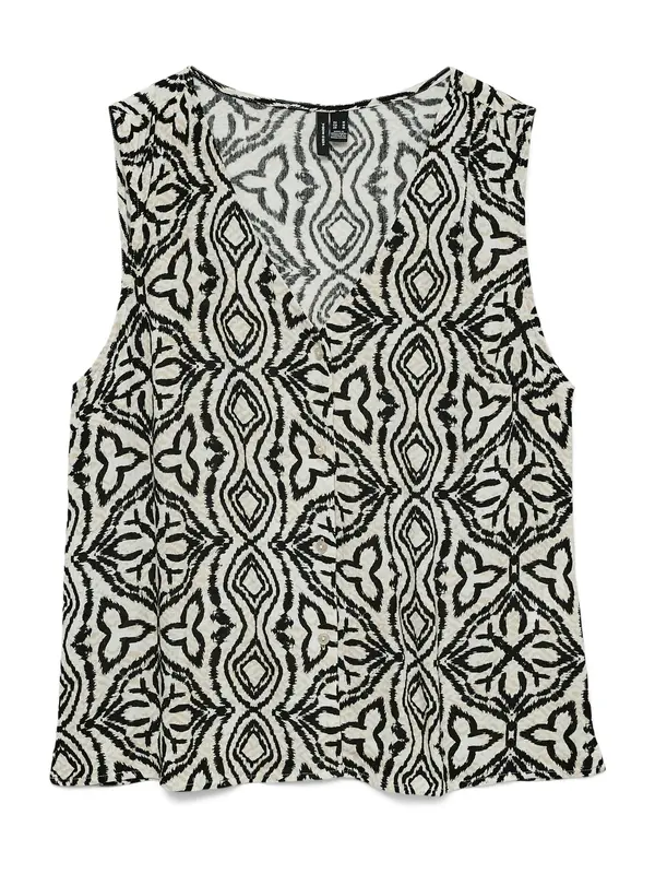 Vero Moda VERO MODA Bluza 'VMMENNY'  bež / boja pijeska / crna