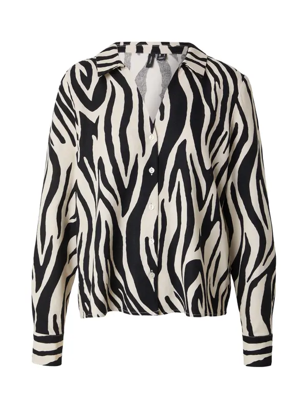 Vero Moda VERO MODA Bluza 'VMMYMILO'  bež siva / crna