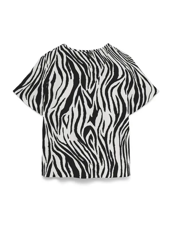 Vero Moda VERO MODA Bluza 'VMMYMILO'  bež siva / crna