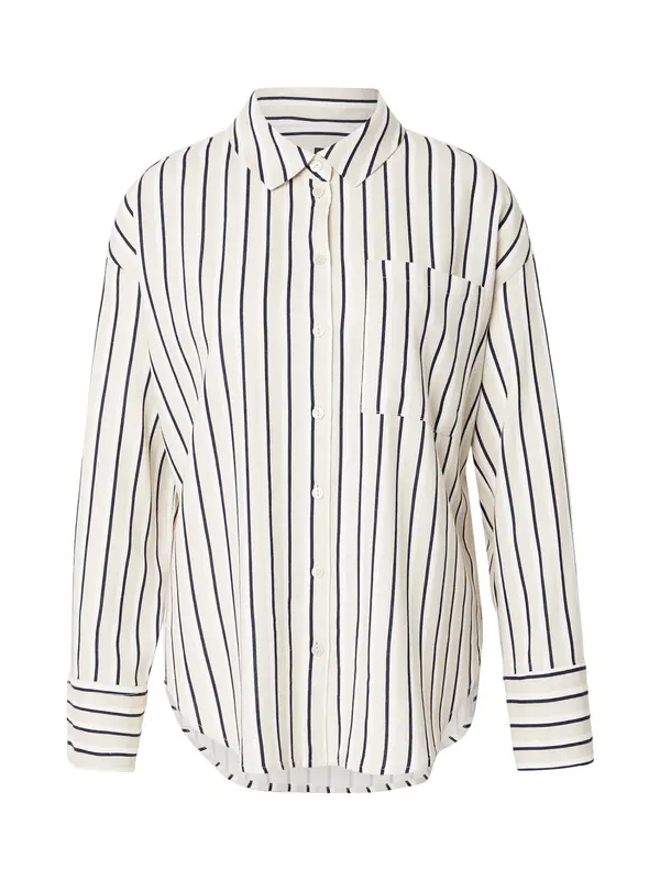 VERO MODA VERO MODA Bluza 'VMMYMILO'  mornarsko plava / bež siva / bijela