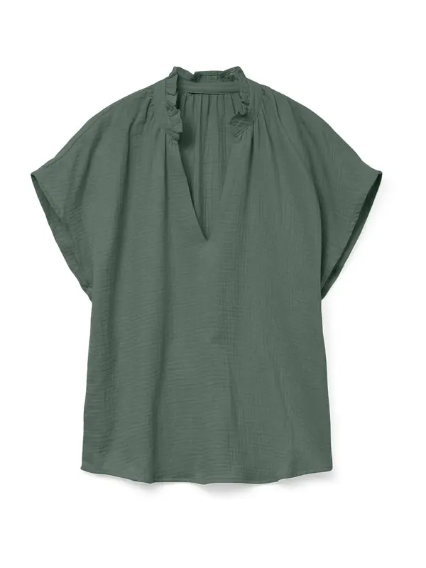 Vero Moda VERO MODA Bluza 'VMNATALI'  sivkasto zelena