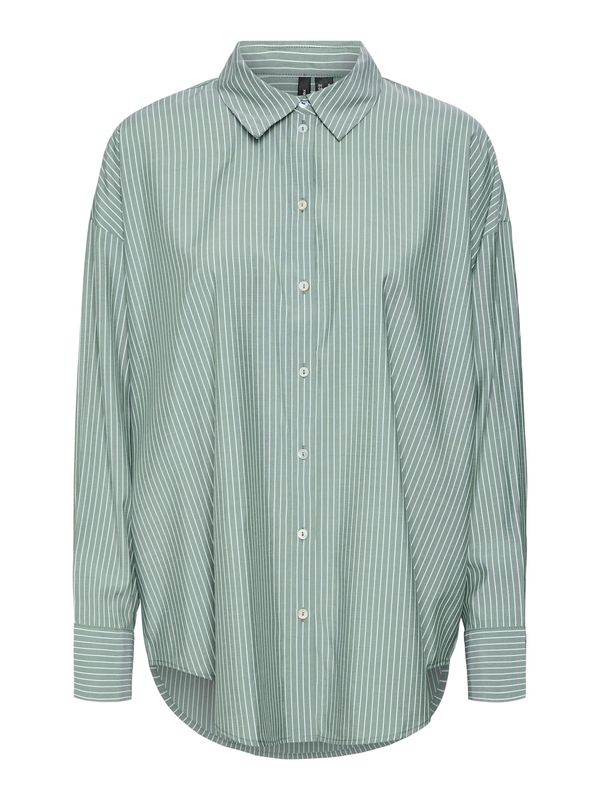 VERO MODA VERO MODA Bluza 'VMNORA'  pastelno zelena / bijela