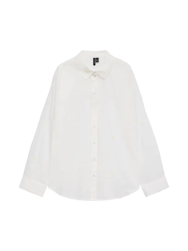 Vero Moda VERO MODA Bluza 'VMOdona'  žuta / bijela
