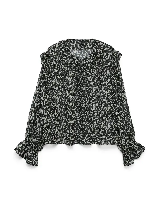 Vero Moda VERO MODA Bluza 'VMPETRA'  crna / bijela