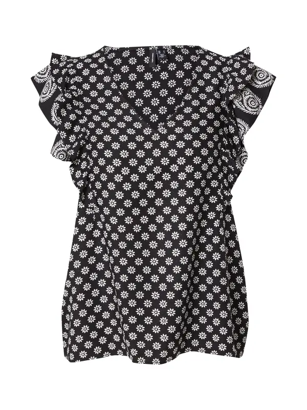VERO MODA VERO MODA Bluza 'VMSIMI SAVANNA'  crna / bijela