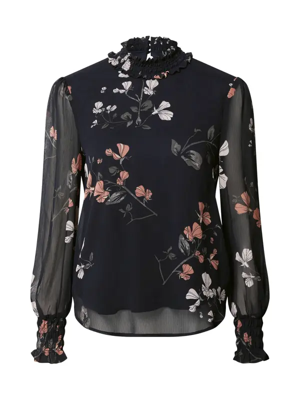VERO MODA VERO MODA Bluza 'VMSMILLA'  noćno plava / siva / prljavo roza / bijela