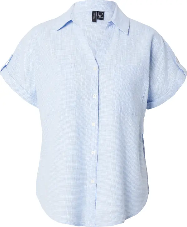 Vero Moda VERO MODA Bluza 'VMThilde'  svijetloplava / bijela