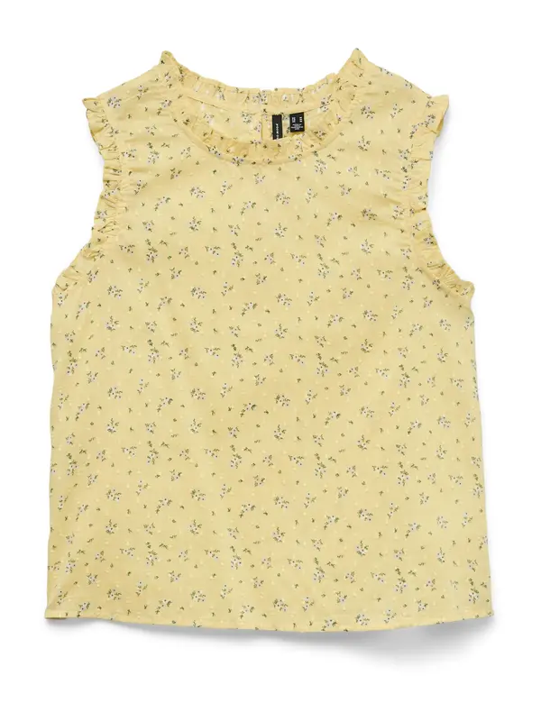 VERO MODA VERO MODA Bluza 'VMTRINE'  limun / zelena / bijela