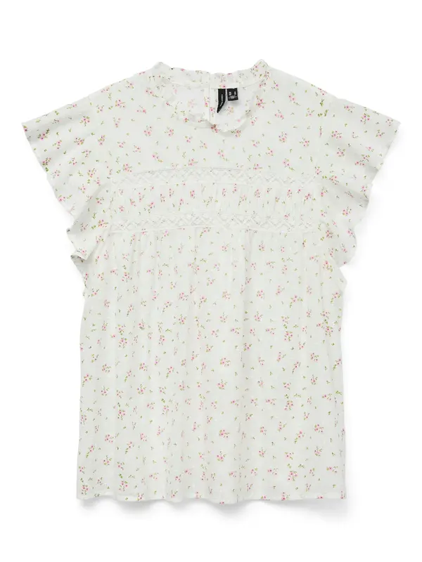 Vero Moda VERO MODA Bluza 'VMTRINE'  maslinasta / roza / bijela