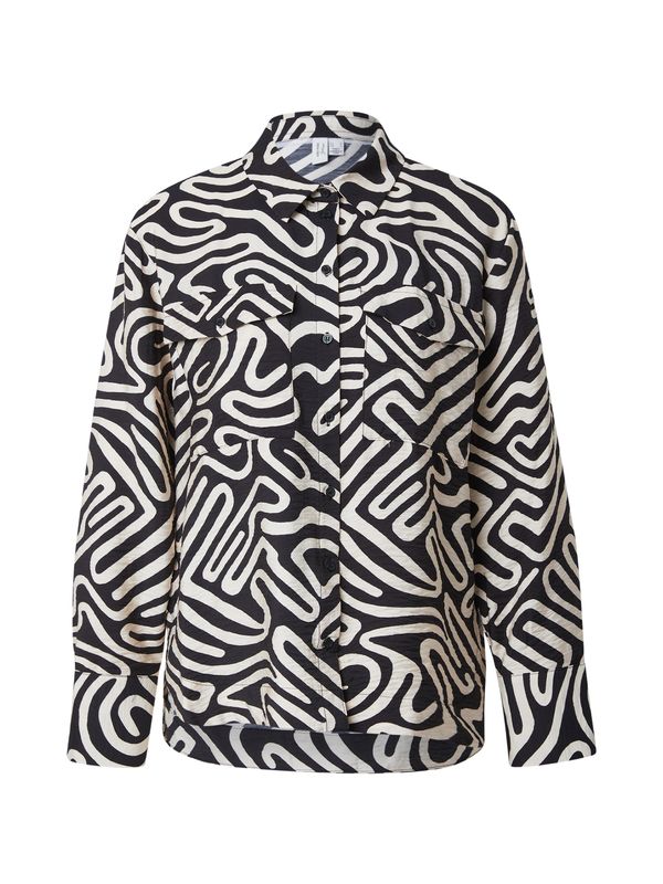 VERO MODA VERO MODA Bluza 'VMVIGDIS'  ecru/prljavo bijela / crna