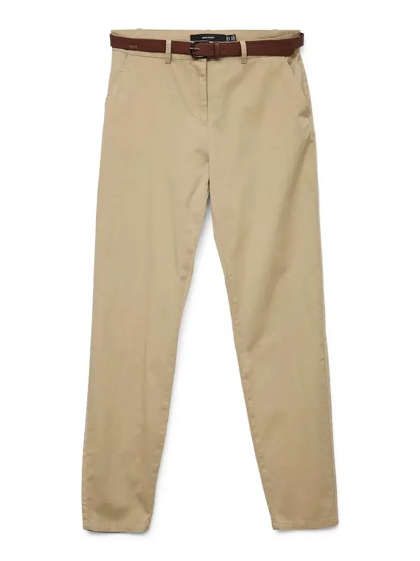 VERO MODA VERO MODA Chino hlače 'FEDERICA'  tamno bež