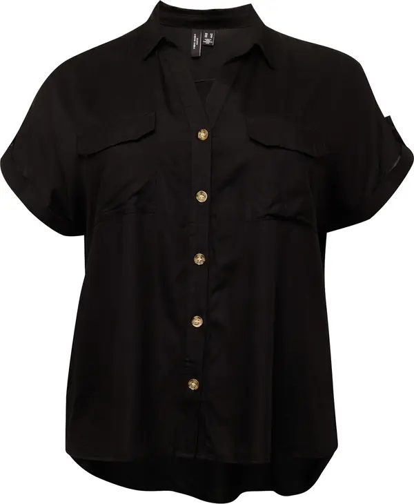 Vero Moda Vero Moda Curve Bluza 'BUMPY'  crna